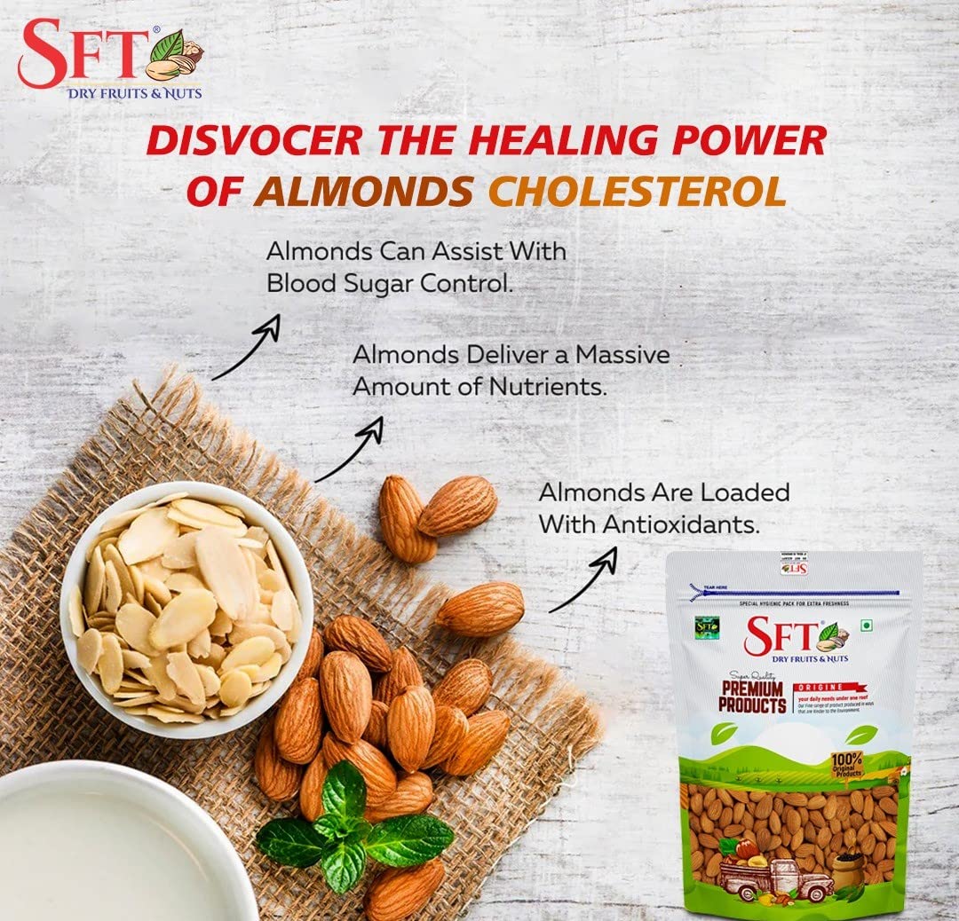 Sft Almonds California Badam Giri - 1000 gms