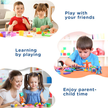 Play Nation Premium Dough Clay Set for Kids 4 in 1