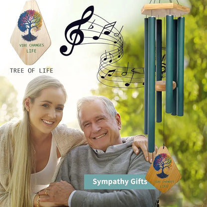 Paradigm Pictures 30.5 inch Big Wind Chimes Big Army Green Pipe Wood
