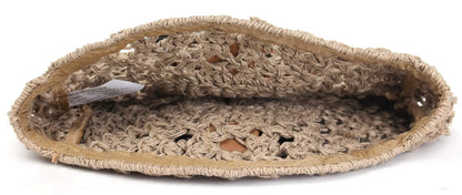 Astrid Handmade Macrame Flap Over Sling Bag For Girls And Women Colour Nut Brownish Beige
