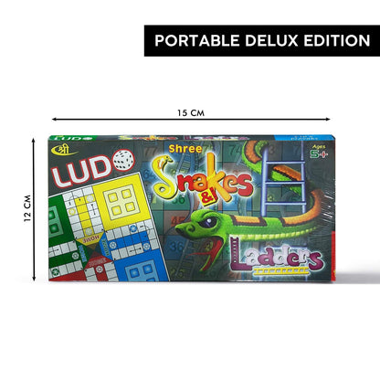 Kids Mandi Ludo and Snake and Ladder Deluxe Board Game Big Size 13 Inch Play Board