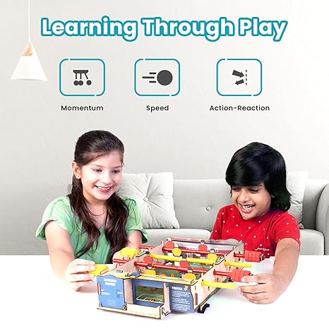 Smartivity Foosball Table Soccer Indoor Games Kids Birthday Gifts Stem Wooden Construction Game