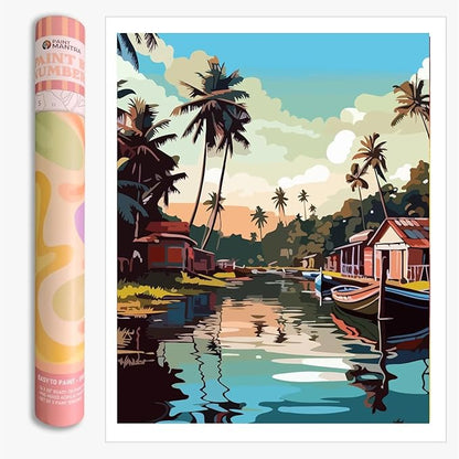 Paint Mantra Paint By Numbers Kit Premium Painting Kit In Gift Tube Packaging