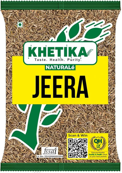 Khetika Naturale Premium Jeera | Whole Cumin Seeds 500gm