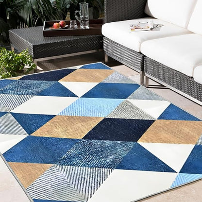 BSB Home 3D Jet Multi Printed 3D Jet Vintage Persian Carpet Rug Runner and Carpets for Living Area