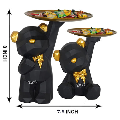 Zart Cool Dog Showpiece for Home Decor Showpiece Dog Platter
