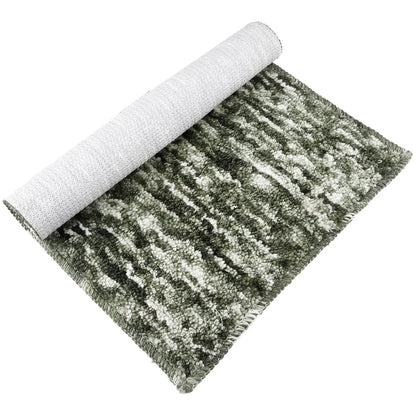 Kuber Industries Door Mat Multi Riyal Doormat Microfiber Entrance Mat Green Colour