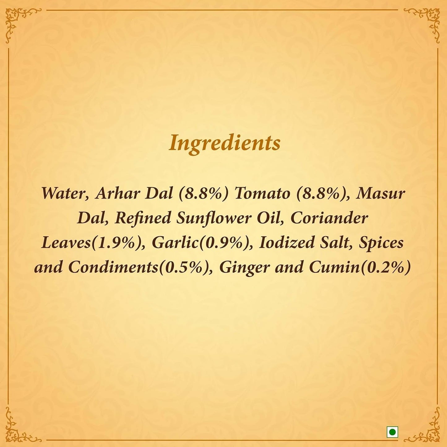 Kitchens of India Ready to Eat Yellow Dal Tadka - 285 gms