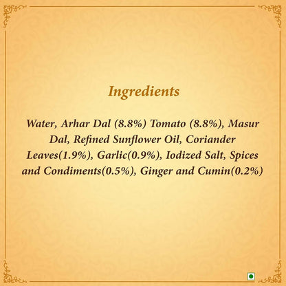 Kitchens of India Ready to Eat Yellow Dal Tadka - 285 gms