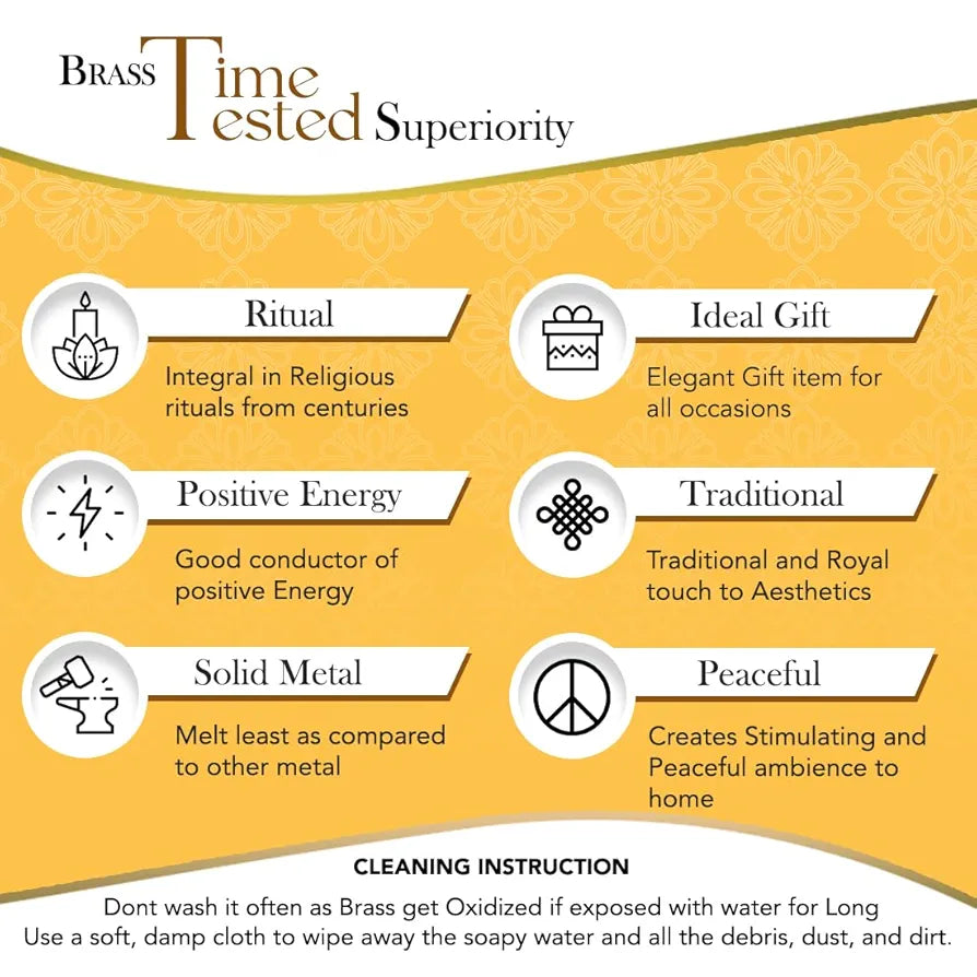 Ekhasa Pure Brass Bullock Cart Home Decor Bailgadi Brass Antique Decor