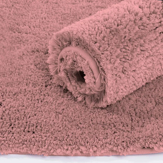 Luxe Home International Microfiber Bath Mat Super Soft Non Slip Vegas Rectangular Mats For Bathroom Colour Pink
