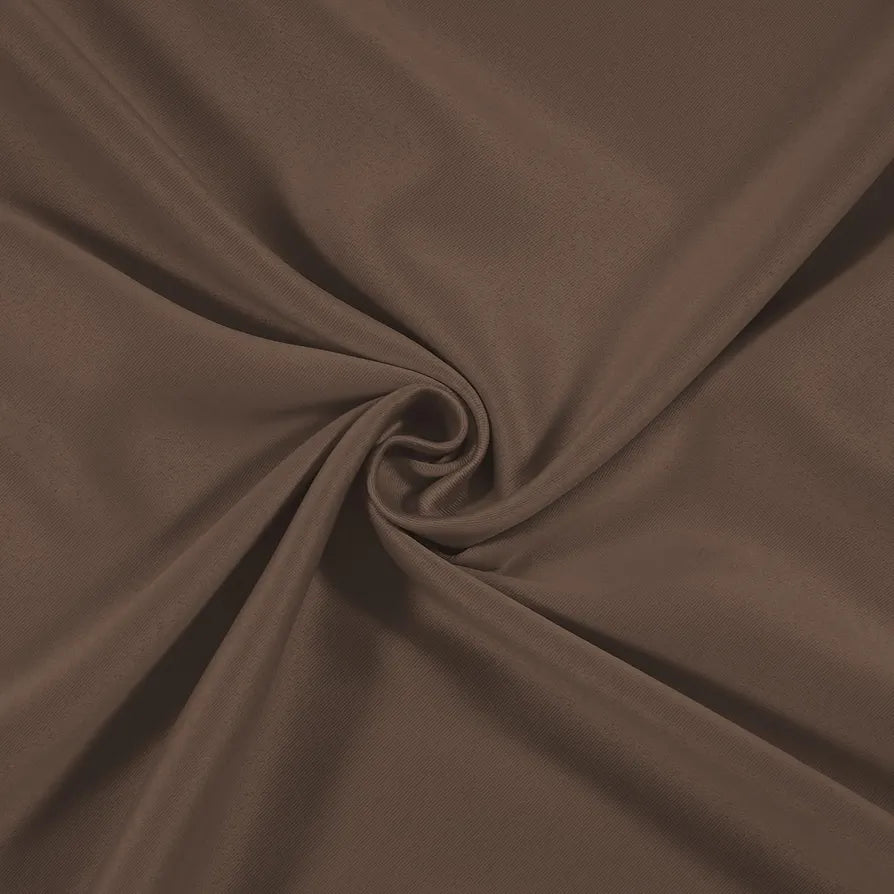 Cloth Fusion Blackout Door Curtains 9 Feet Long Set of 2 Grommet Design Dark Brown