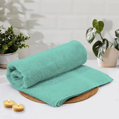 Luxe Home Cotton Bath Towel 450 GSM Quick Dry Large Size Bathroom Towels Colour Aqua