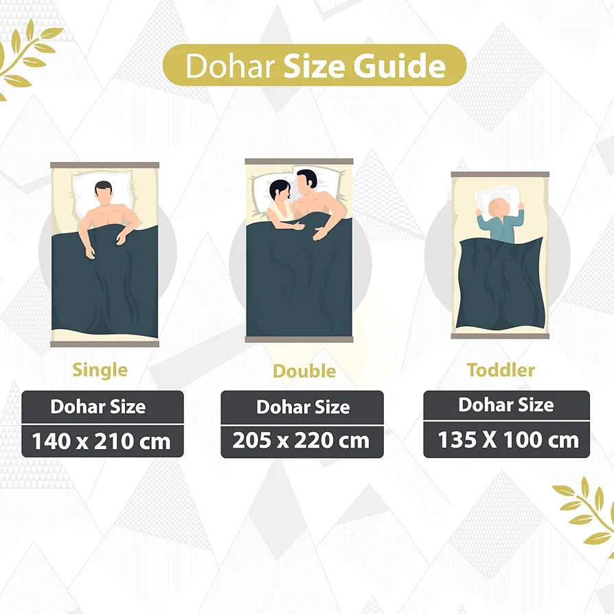 Divine Casa 120 GSM Microfiber Single Dohar Soft & Lightweight Throw Blanket Geometric Triangles Pattern Colour Black & White