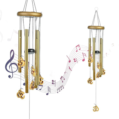 Wind Chimes for Balcony Stylish Hanging Bells Om 5-Pipe Wind Chime -012