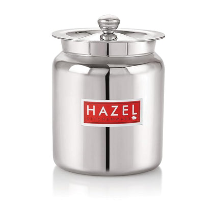 Hazel Stainless Steel Oil and Ghee Container with Spoon for Kitchen Capacity of 400 ml