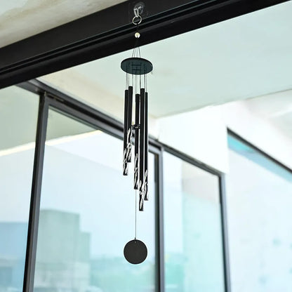 Wind Chimes for Home Décor Hanging Bells Black Wind Chime -002