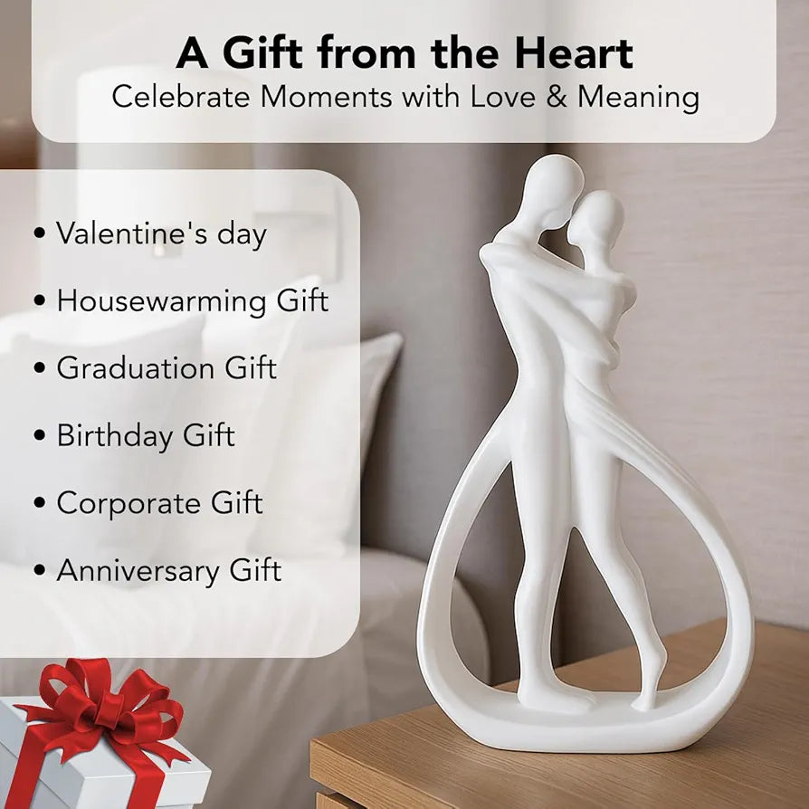 Ekhasa Nostrae Resin Cute Couples Show Pieces White Couple
