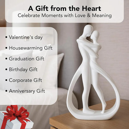 Ekhasa Nostrae Resin Cute Couples Show Pieces White Couple
