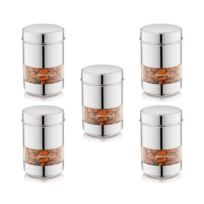 Human Hydro Stainless Steel Storage Containers Set of 5 (750ml Each)