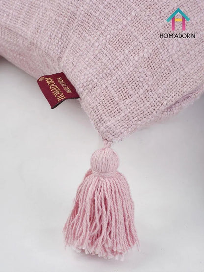 Homadorn Luxury Cotton Handmade Decorative Boho Throw Pillow Covers Colour Lavender