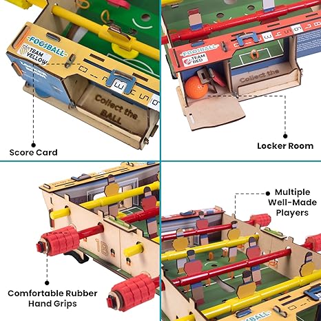 Smartivity Foosball Table Soccer Indoor Games Kids Birthday Gifts Stem Wooden Construction Game