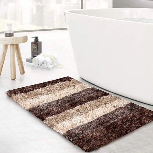 Luxe Home Jericho Doormat 2500 GSM Super Soft Microfiber Anti-Skid Mat Colour Amaber 40x60 cm (Pack of 2)