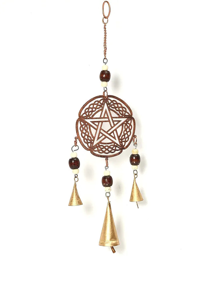 Duli Metal Star Windchime Wall Hanging Feng Shui Hanging Bells