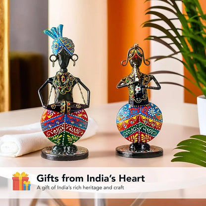 Ekhasa Nostrae Metal Show Pieces Rajasthani Musican Couple 1