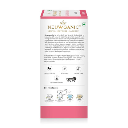 Neuwganic - Kashmiri Kahwa Green Tea Bags - 25 Pyramid Tea Bags