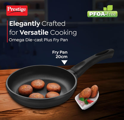 Prestige Omega Die-Cast Plus Aluminium Non-Stick Fry Pan 20 cm