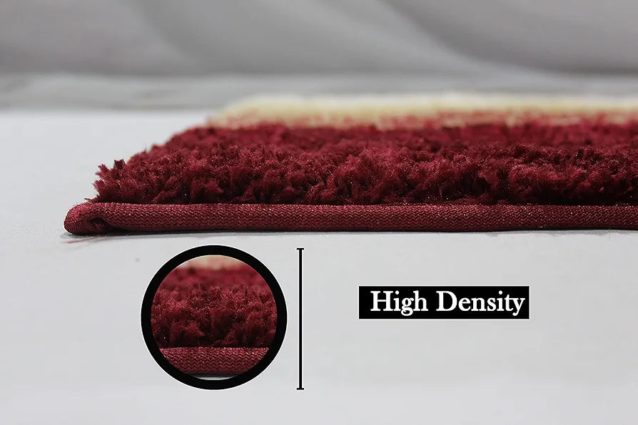 Luxe Home Super Soft Microfiber Bathroom Mat Non-Slip Bath Mat Colour Lava