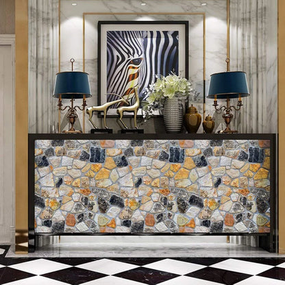 Jaamso Royals New 3d Effect Stone Peel and Stick Self Adhesive Wallpaper Wall Sticker Wallpaper 6