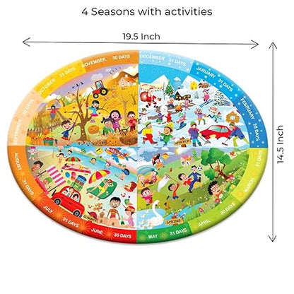Toykraftt Toddler Puzzles For Boys And Girls Educational Games Four Seasons Puzzle
