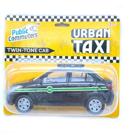 Centy Urban Taxi Pull Back Toy Car for 3Y+ Black Colour