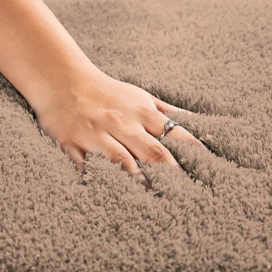 Luxe Home International Carpet Super Soft Anti Slip Vegas Rectangular Rugs Colour Rust