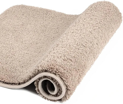 Ishro Home Premium Fuzzy Shag Carpet for Hall Rugs for Living Room Carpets for Living Room Colour Elegant Beige