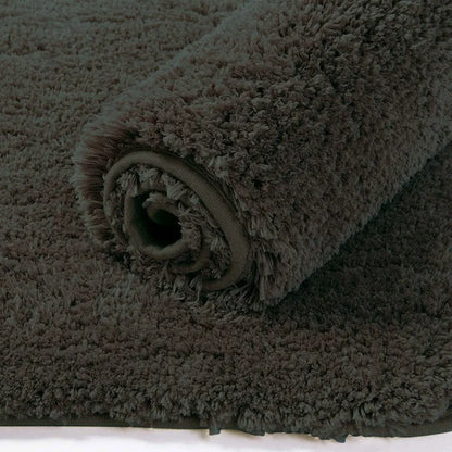 Luxe Home International Microfibre Rectangular Bath mat Super Soft Anti Skid Newman Mats For Bathroom Arabic Colour Coffee