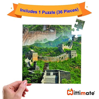 Mittimate Great Wall of China Jigsaw Puzzle Game for Kids Age 4 to 6 Old 36 Pieces Puzzle Toy Birthday Gift