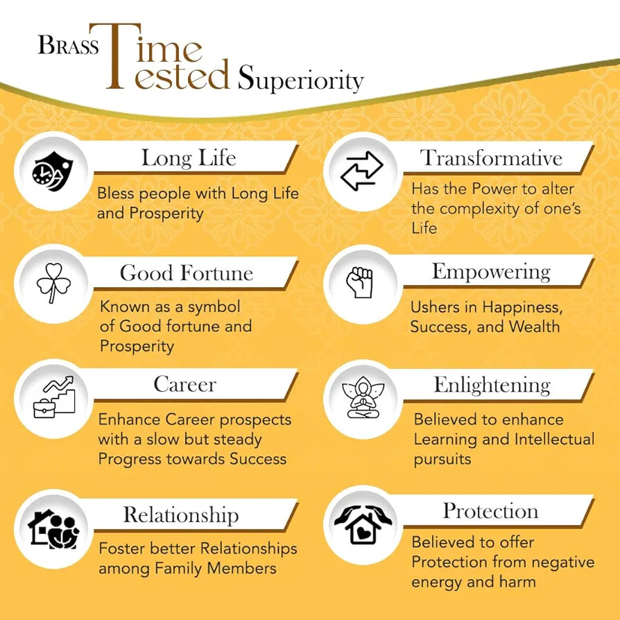 Ekhasa Pure Brass Feng Shui Tortoise for Good Luck Tortoise-Set of 2