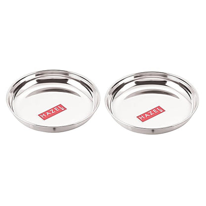 Hazel Premium Steel Serving Plate Set of 2 19 cm X 2 cm
