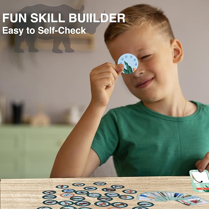 Chalk and Chuckles Educational Game - Eye See Animal World | Super Fun Learning Toys for Kids