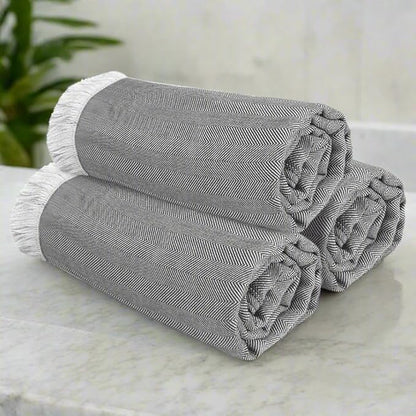 Heelium Bamboo Bath Towel Ultra Soft & Lightweight Highly Absorbent & Fast Drying Turkish Towel for Bath