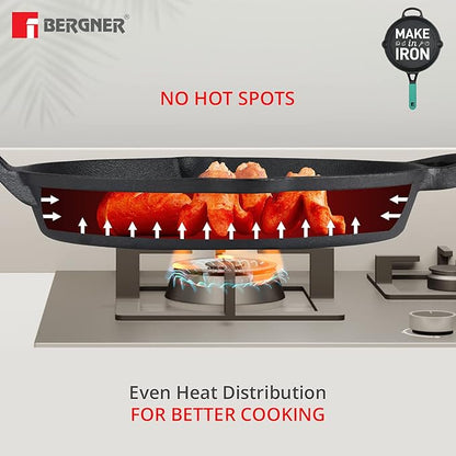 Bergner Elements Cast Iron 26 Cm Fry Pan