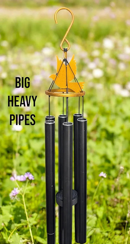 Paradigm Pictures Big Wind Chimes for Home Balcony Positive Energy 36" black