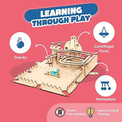 Smartivity Roller Coaster Marble Run Stem Diy Kit for Kids Best Birthday Educational Construction Activity Game