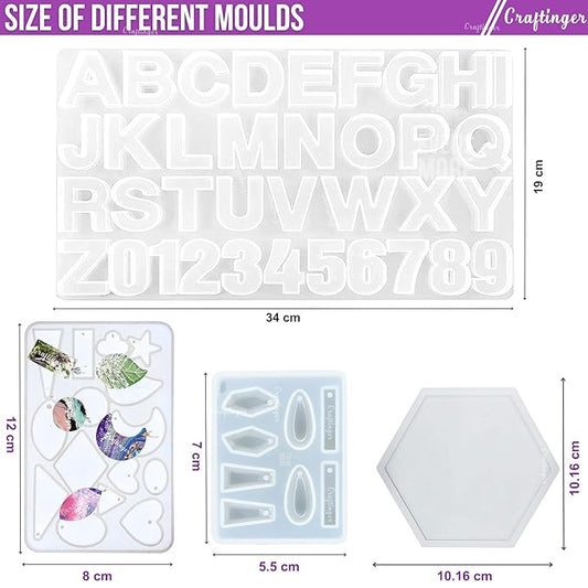 Craftinger Diy 85 Pieces Pro Resin Art Kit | Multicolour