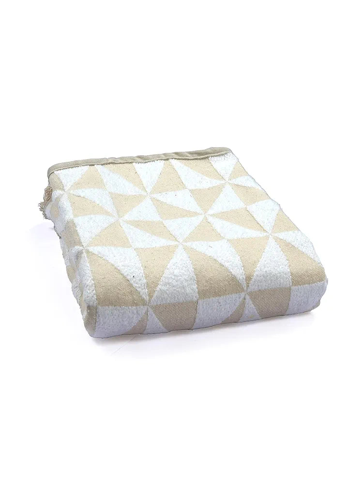 Saral Home Soft Microfiber 2 Seater Sofa Cover Throw Colour White