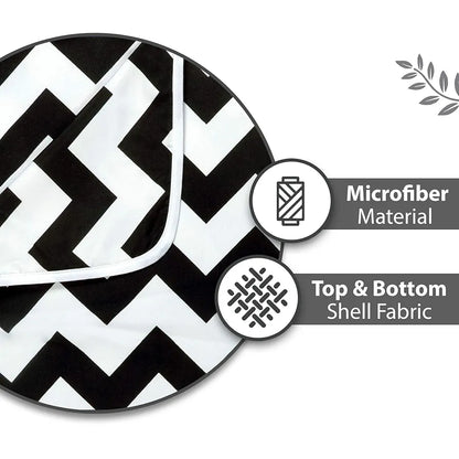 Divine Casa 120 GSM Microfiber Double Dohar Soft & Lightweight Throw Blanket Zig-Zag Pattern Colour Anthracite