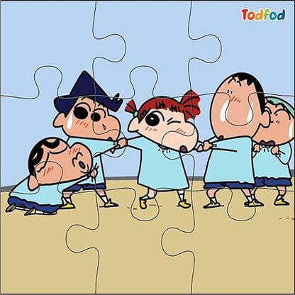 TodFod Wooden Jigsaw Puzzles Toy for Kids & Children Shinchan 54 Pieces 6 in 1 Jigsaw Puzzles